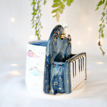 Load image into Gallery viewer, Midnight Piano Bear Vase