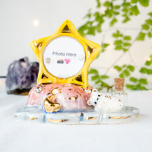 Load image into Gallery viewer, CZ Sleepy Bear Star Photo Frame