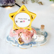 Load image into Gallery viewer, CZ Sleepy Bear Star Photo Frame