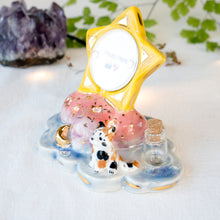 Load image into Gallery viewer, CZ Calico Kitty Star Photo Frame