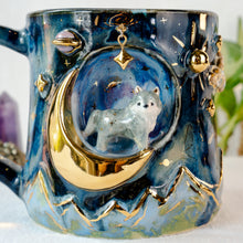 Load image into Gallery viewer, *DISCOUNT* Crescent Moon Wolf Mug - May2026