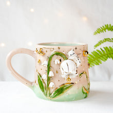 Load image into Gallery viewer, Lily of the Valley Bear Mug