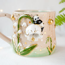 Load image into Gallery viewer, Lily of the Valley Panda Mug