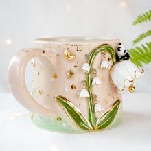 Load image into Gallery viewer, Lily of the Valley Panda Mug