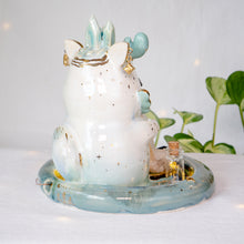 Load image into Gallery viewer, *Discounted* Green Crystal Spirit Foxy Lamp