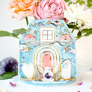 Angel Bear’s Crystal Cloud Home Vase