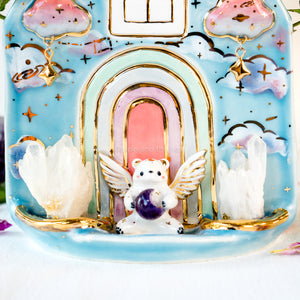 Angel Bear’s Crystal Cloud Home Vase