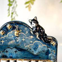Load image into Gallery viewer, Midnight Piano Tuxedo Cat Vase

