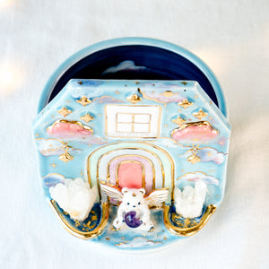 Angel Bear’s Crystal Cloud Home Vase