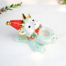 Load image into Gallery viewer, DISCOUNTED-Clear Quartz Christmas Green Dragon Figurine
