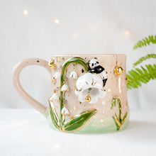 Load image into Gallery viewer, Lily of the Valley Panda Mug
