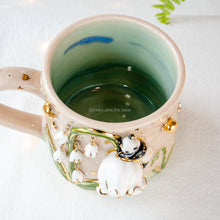 Load image into Gallery viewer, Lily of the Valley Panda Mug

