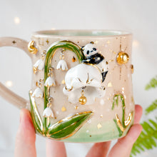 Load image into Gallery viewer, Lily of the Valley Panda Mug
