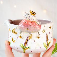 Load image into Gallery viewer, Lavender Fairy Kitty Matcha Set

