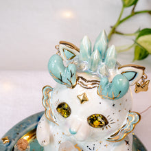 Load image into Gallery viewer, *Discounted* Green Crystal Spirit Foxy Lamp
