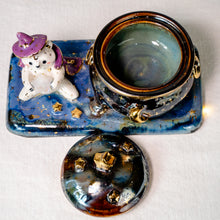 Load image into Gallery viewer, Moonstone Bear Witch-Cauldron Jewelry Box
