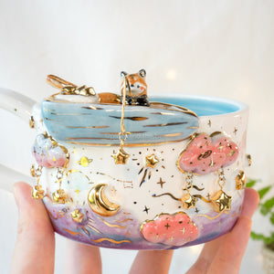 Starfishing Boat-Red Panda Cup